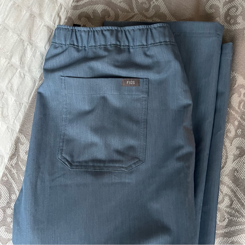 FIGS HEATHER INDIGO Cairo Cargo Scrub Pants